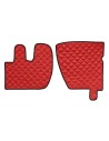 Coppia tappeti camion similpelle imbottiti Rosso Renault Premium 2