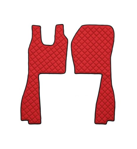 Coppia tappeti camion similpelle imbottiti Rosso Scania R Serie 6 2009 20