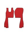 Coppia tappeti camion similpelle imbottiti Rosso Scania R Serie 6 2009 20
