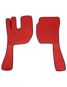 Coppia tappeti camion similpelle imbottiti Rosso Volvo FH Serie 2 3