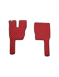 Coppia tappeti camion similpelle imbottiti Rosso Volvo FM 2013 2021