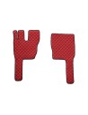 Coppia tappeti camion similpelle imbottiti Rosso Volvo FM 2013 2021
