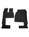 Coppia tappeti camion similpelle Nero Mercedes Actros MP4 MP5 cab Larga