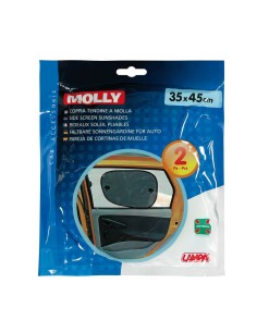 Coppia tendine parasole a molla auto 35x45cm doppia ventosa 2