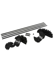 Coppia tendine parasole auto scorrevoli 50cm altezza 32 37cm 2
