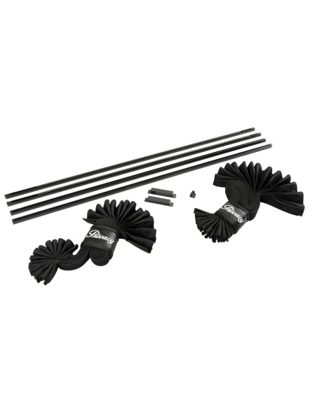 Coppia tendine parasole auto scorrevoli 60cm altezza 32 37cm