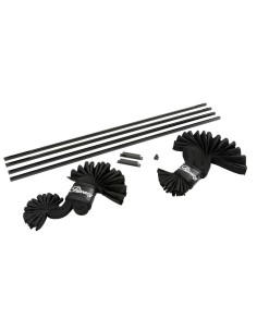 Coppia tendine parasole auto scorrevoli 60cm altezza 37 42cm 2