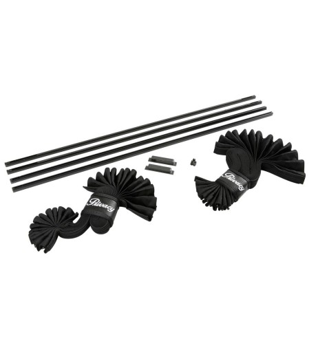 Coppia tendine parasole auto scorrevoli 70cm altezza 32 37cm