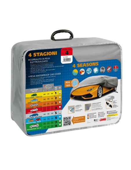 Copriauto 4 stagioni in Peva elettrosaldato AG 4 450x180x160cm