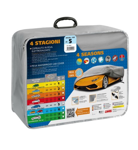 Copriauto 4 stagioni in Peva elettrosaldato AG 5 495x185x155cm