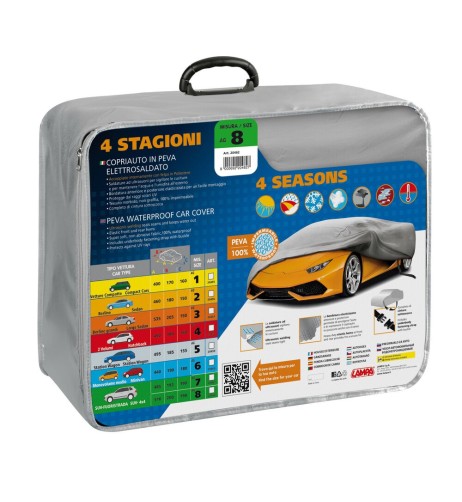 Copriauto 4 stagioni in Peva elettrosaldato AG 8 510x200x190cm