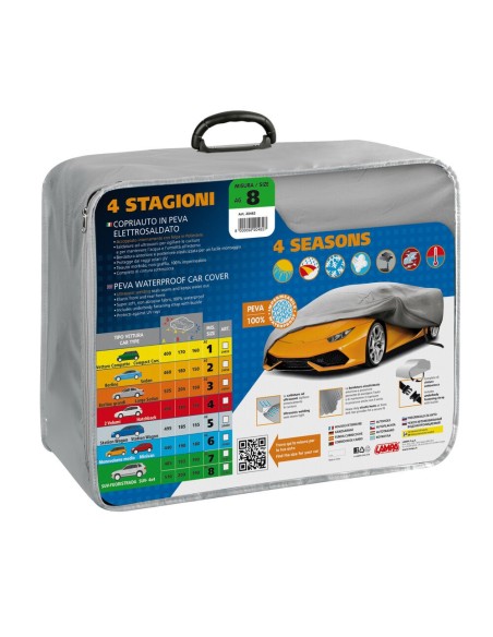 Copriauto 4 stagioni in Peva elettrosaldato AG 8 510x200x190cm