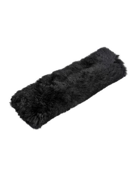 Copricintura di sicurezza in vera pelliccia di montone Nero