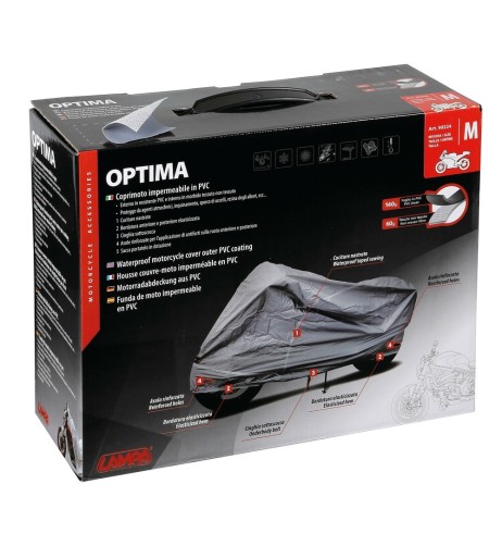 Coprimoto in PVC doppio strato impermeabile taglia M L203xW89xH119