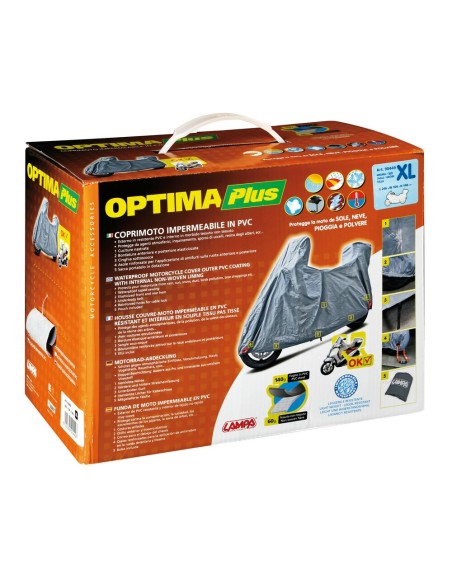 Coprimoto Optima Plus moto scooter con parabrezza e bauletto 246x104x148cm
