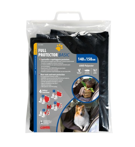 Coprisedile posteriore full protezione trasporto auto 145x150cm