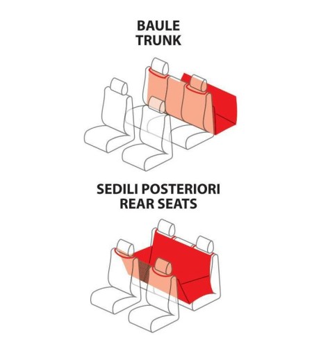 Coprisedile protettivo posteriore impermeabile