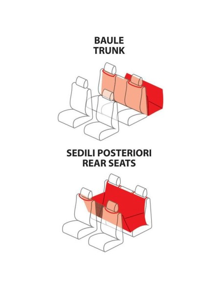 Coprisedile protettivo posteriore impermeabile
