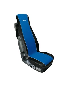 Coprisedile singolo camion poliestere e similpelle blu nero ELISA