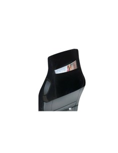 Coprisedile singolo fodera in similpelle nero beige per camion 2