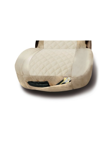 Coprisedile universale camion in microfibra Lolita Panna