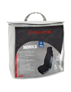 Coprisedile universale camion in microfibra Monica Nero 2