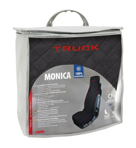 Coprisedile universale camion in microfibra Monica Nero