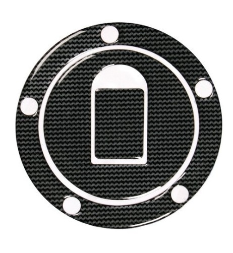 Copritappo carburante Carbon 5 fori moto Kawasaki Suzuki impermeabile ant