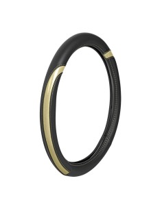 Coprivolante auto similpelle con inserti metallizzati Oro 35 37cm 2