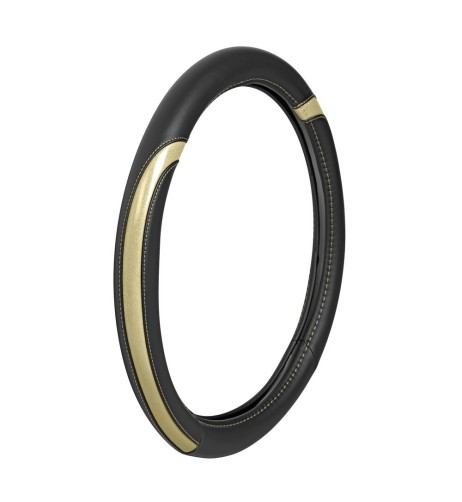 Coprivolante auto similpelle con inserti metallizzati Oro 35 37cm