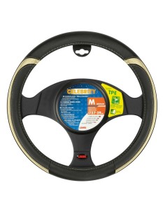 Coprivolante auto similpelle con inserti metallizzati Oro 37 39cm