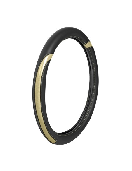 Coprivolante auto similpelle con inserti metallizzati Oro 37 39cm