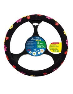 Coprivolante auto universale 35 37cm in velluto floreale
