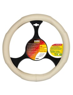 Coprivolante auto universale 37 39cm in similpelle Beige
