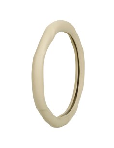 Coprivolante auto universale 37 39cm in similpelle Beige 2