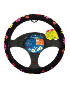 Coprivolante auto universale 37 39cm in velluto floreale