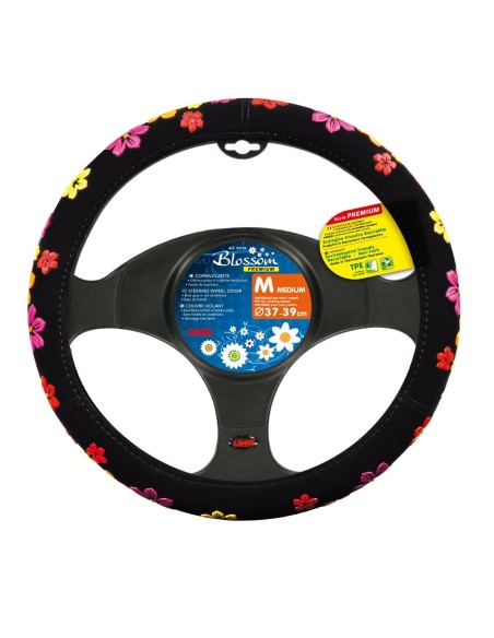 Coprivolante auto universale 37 39cm in velluto floreale
