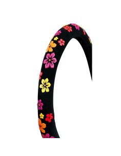 Coprivolante auto universale 37 39cm in velluto floreale 2