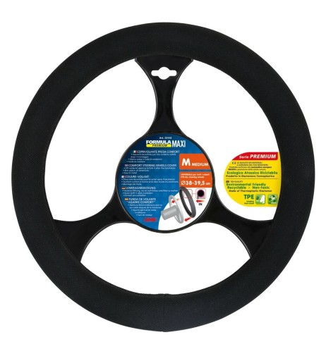 Coprivolante auto universale 38 39 5cm in similpelle Formula Maxi