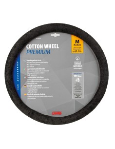 Coprivolante auto universale in morbido cotone Cotton Wheel 37 39cm