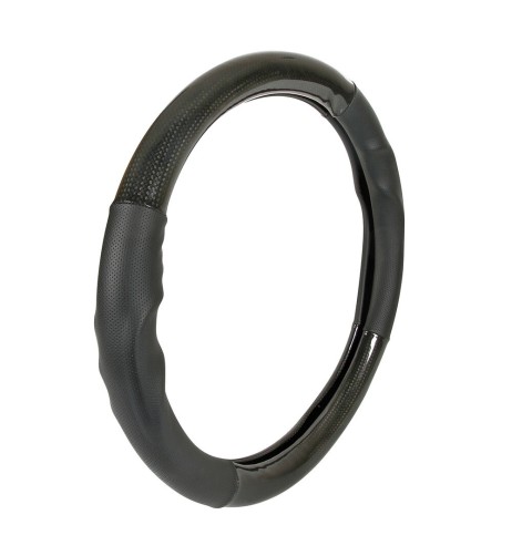 Coprivolante auto universale in similpelle carbon look Nova 37 39cm