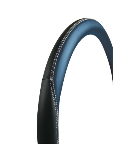 Coprivolante auto universale similpelle traforata traspirante nero blu 37 3