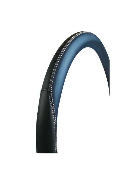 Coprivolante auto universale similpelle traforata traspirante nero blu 37 3