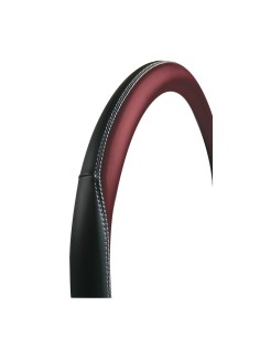Coprivolante auto universale similpelle traforata traspirante nero rosso 37 2