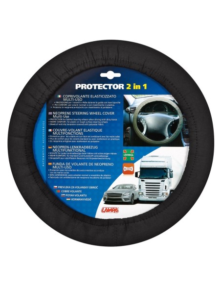 Coprivolante camion auto furgone elasticizzato Protector universale Nero