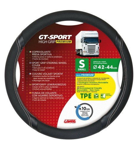 Coprivolante camion GT Sport nero argento in TPE taglia S 42 44cm