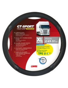 Coprivolante camion GT Sport nero beige in TPE taglia XL 49 51cm