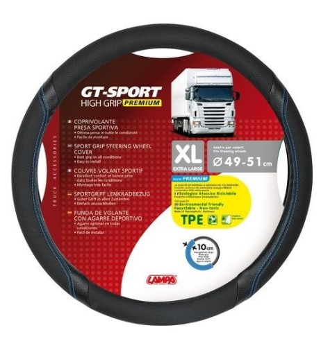 Coprivolante camion GT Sport nero blu in TPE taglia XL 49 51cm
