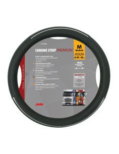 Coprivolante camion in eco pelle traforata Crome Strip Premium 44 46cm