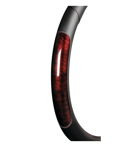 Coprivolante camion in similpelle con inserti perlato rosso taglia XL 49 